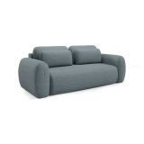 Divano Letto 3 Posti Grigio Scuro Contenitore di Apertura a Libro 266x121 cm, Reclinabile - Sessame