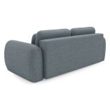 Divano Letto 3 Posti Grigio Scuro Contenitore di Apertura a Libro 266x121 cm, Reclinabile - Sessame
