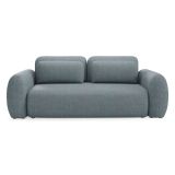 Divano Letto 3 Posti Grigio Scuro Contenitore di Apertura a Libro 266x121 cm, Reclinabile - Sessame
