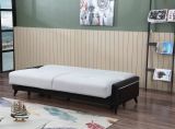 Divano letto 3 posti nero e bianco 207x92cm - Belluno