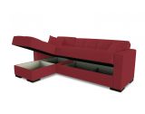 Divano letto 3 posti rosso 227x150cm - Armadillo