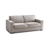 Divano letto 3 posti tortora 200x95cm - Adalberto