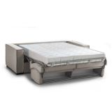 Divano letto 3 posti tortora 200x95cm - Adalberto