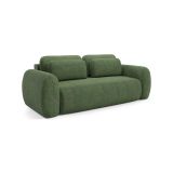 Divano Letto 3 Posti Verde Contenitore di Apertura a Libro 266x121 cm, Reclinabile - Sessame