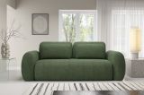 Divano Letto 3 Posti Verde Contenitore di Apertura a Libro 266x121 cm, Reclinabile - Sessame