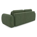 Divano Letto 3 Posti Verde Contenitore di Apertura a Libro 266x121 cm, Reclinabile - Sessame