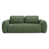 Divano Letto 3 Posti Verde Contenitore di Apertura a Libro 266x121 cm, Reclinabile - Sessame