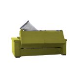 Divano Letto 3 Posti Verde Sfoderabile Contenitore 225x95 cm, Lavabile Made in Italy - Benedetto