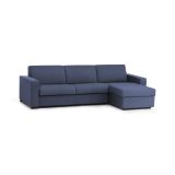 Divano letto 4 posti blu 280x95cm - Aika