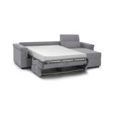 Divano letto 4 posti grigio 285x160cm - Ganzaria