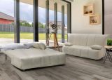Divano Letto Allegra, Divano a 3 posti, 100% Made in Italy, Sofà Soggiorno con apertura a carrello, in tessuto imbottito, con cuscini inclusi, Cm 165x90h85, Beige