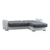 Divano letto angolare bianco e grigio 246x160cm - Argos