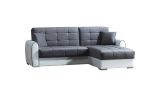 Divano letto angolare bianco e grigio 246x160cm - Argos