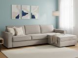 Divano letto angolare tortora 260x95cm - Afar