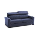 Divano letto apertura girevole blu 160x95cm - Alinia
