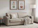 Divano letto apertura girevole tortora 180x95cm - Alisa