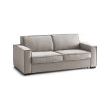 Divano letto apertura girevole tortora 200x95cm - Amapola