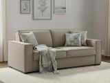 Divano letto apertura girevole tortora 200x95cm - Amapola