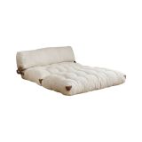 Divano letto comodo crema 120x75cm - Surigae