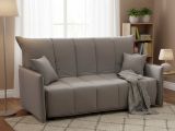 Divano letto comodo grigio 125x90cm - Ariska