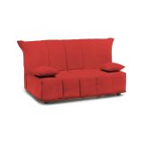 Divano letto comodo rosso 125x90cm - Ariska