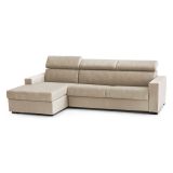 Divano letto compatto beige 260x95cm - Aloet