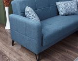 Divano letto compatto blu 302x234cm - Apo