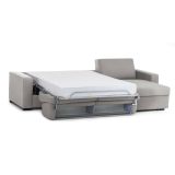 Divano letto compatto grigio 260x95cm - Allegria