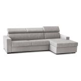 Divano letto compatto grigio 280x95cm - Allevatore
