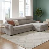 Divano letto compatto grigio 280x95cm - Allevatore