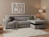 Divano letto compatto grigio 280x95cm - Allevatore