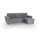Divano letto compatto grigio 285x160cm - Priverno