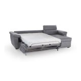 Divano letto compatto grigio 285x160cm - Priverno