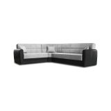 Divano letto compatto nero e grigio 305x238cm - Gaillardia