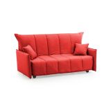 Divano letto compatto rosso 150x90cm - Alaric