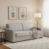 Divano letto con materasso grigio 180x95cm - Alisa