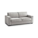 Divano letto con materasso grigio 180x95cm - Alisa