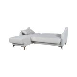 Divano Letto con Penisola Beige Contenitore 207x157 cm, Lavabile - Propata