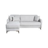Divano Letto con Penisola Beige Contenitore 207x157 cm, Lavabile - Propata