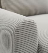 Divano Letto con Penisola Beige Contenitore Reversibile 253x153 cm, Reclinabile - Paullo
