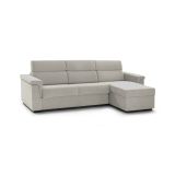 Divano letto con penisola Esca, 285x160 h100 cm, Beige