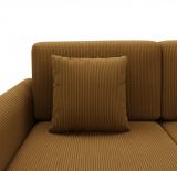 Divano Letto con Penisola Marrone Contenitore Reversibile 245x185 cm, Reclinabile - Ranco