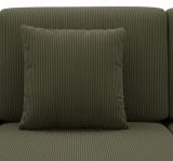 Divano Letto con Penisola Verde Contenitore Reversibile 245x185 cm, Reclinabile - Ranco