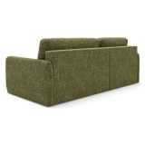 Divano Letto con Penisola Verde Oliva Contenitore Reclinabile 207x148 cm, Reversibile - Pagno
