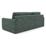 Divano Letto con Penisola Verde Salvia Contenitore Reclinabile 207x148 cm, Reversibile - Pagno