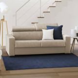 Divano letto con poggiatesta regolabili beige 180x95cm - Annalara