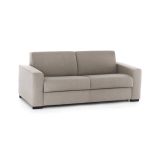 Divano letto con porta cuscini tortora 180x95cm - Asimi