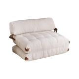 Divano letto contenitore bianco 120x75cm - Surigae