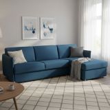 Divano letto contenitore blu 260x160cm - Sumirago