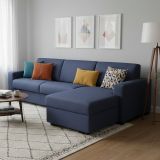 Divano letto contenitore blu 260x95cm - Allegria